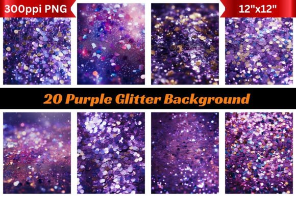 20 Purple Glitter Backgrounds: A Royal Touch for Your Designs