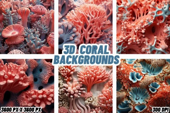 3D Coral Backgrounds: A Designer's Underwater Toolkit