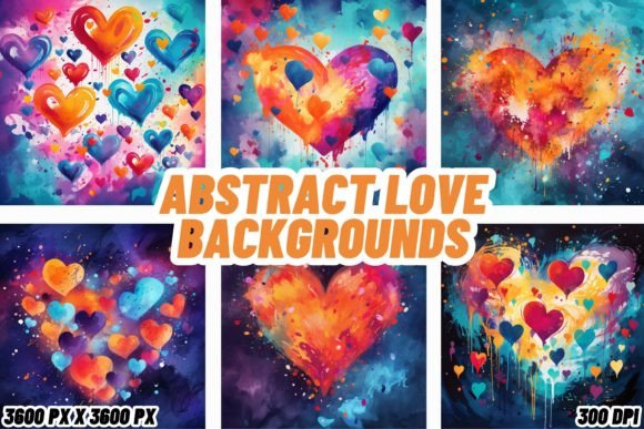 Abstract Love Backgrounds: The Visual Language of Emotion