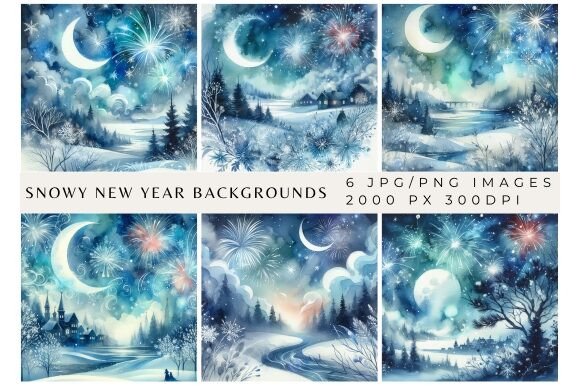 Capturing Winter Magic: Snowy New Year Backgrounds for Your Projects
