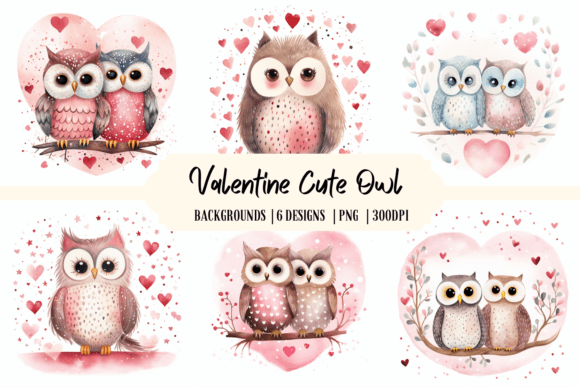 Charming Valentine Owl Backgrounds for Every Crafter