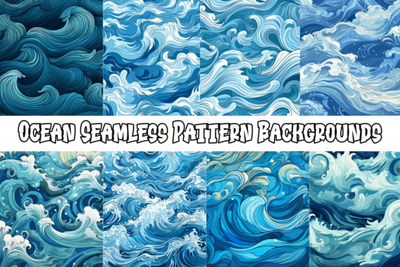 Dive Into Design: Ocean Seamless Pattern Backgrounds