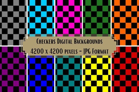 Elevate Your Designs with Checkers Digital Backgrounds