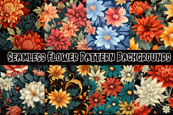 Elevate Your Designs with Seamless Flower Pattern Backgrounds