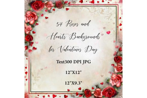 Enchanting Roses and Hearts Backgrounds for Valentine's Day