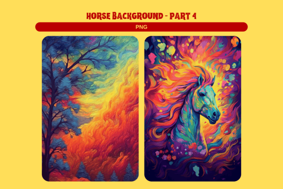 Horse Backgrounds - Part 4: Mastering Versatility in Design