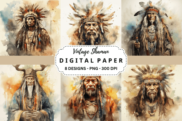 Infuse Your Designs with Vintage Shaman Backgrounds