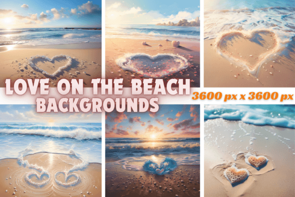 Love on the Beach Backgrounds: Capturing Coastal Romance