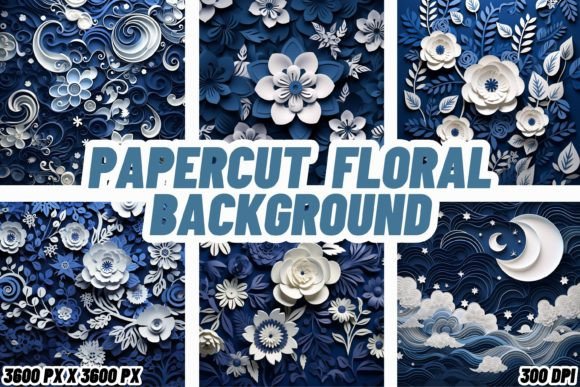 Papercut Floral Backgrounds: A Digital Garden for Modern Creators