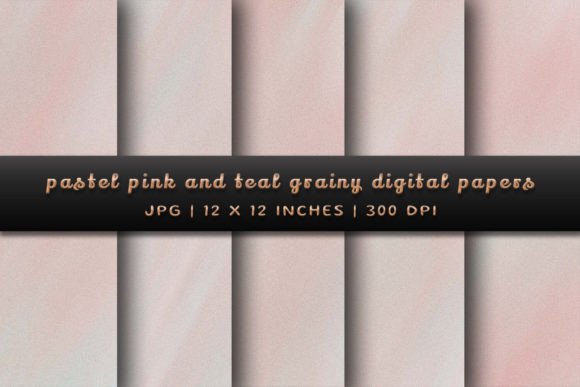 Pastel Pink and Teal Grainy Backgrounds: Elevate Your Designs