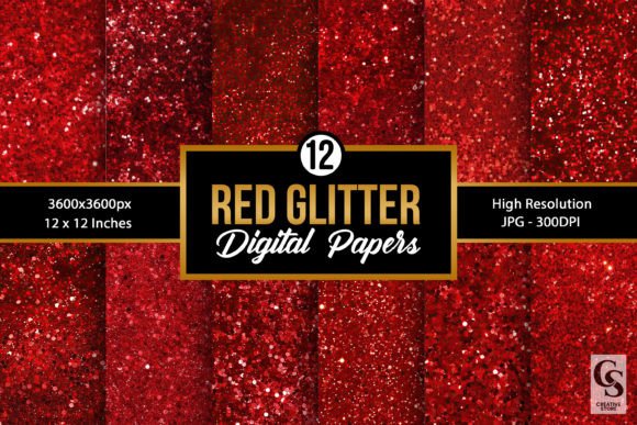 Red Glitter Seamless Backgrounds: Instant Digital Elevation