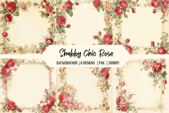 Shabby Chic Red Rose Backgrounds: A Designer's Guide to Romantic Digital Assets