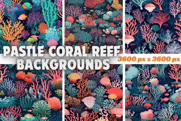 Transform Your Digital Canvas with Pastel Coral Reef Backgrounds