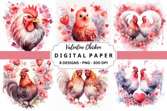 Unleash Playful Charm with Valentine Chicken Backgrounds