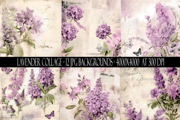 Unveiling the Charm of Lavender Collage Backgrounds