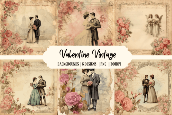 Valentine Vintage Backgrounds: Crafting Timeless Romance