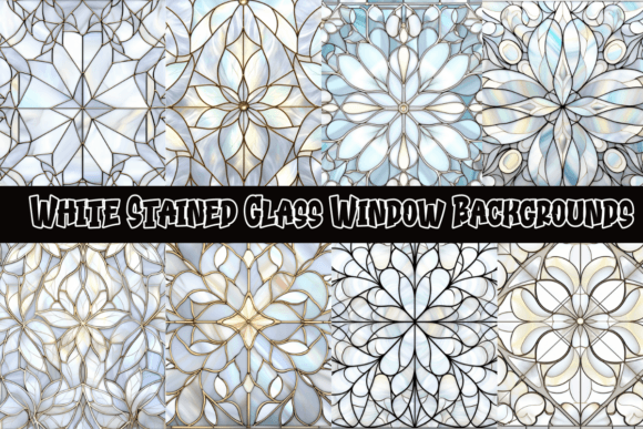 White Stained Glass Window Backgrounds: A Designer’s Guide