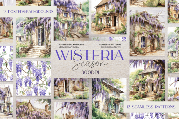 Wisteria Season: A Design Asset for Ethereal Projects