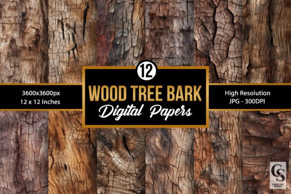 Wooden Tree Bark Backgrounds: Authentic Texture for Modern Design
